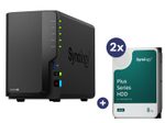 Synology DiskStation DS225+ 2 Einschübe NAS-Server Leergehäuse + 2x Synology Plus 3.5" SATA 6Gb/s Festplatte 8 TB