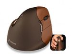 BakkerElkhuizen Evoluent4 Wireless Maus für Rechtshänder braun