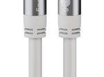 goobay F-Stecker SAT-Kabel 3,0 m weiß, 1 St.