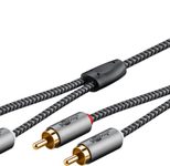 goobay Cinch Kabel 2,0 m silber, schwarz, 1 St.