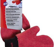 SONAX Mikrofaser Reinigungshandschuh rot