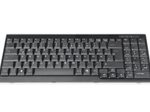 DIGITUS kabelgebundene Tastatur passend für DIGITUS TFT-Konsolen - QWERTZ DE - schwarz