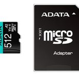 ADATA Premier Pro V30S microSDXC UHS-I Speicherkarte 512 GB mit SD-Adapter