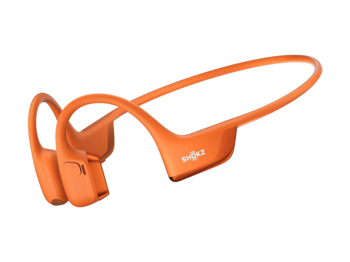 SHOKZ OpenRun Pro 2 Sport Knochenschall Kopfhörer mit Mikrofon - orange video preview
