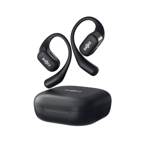 SHOKZ OpenFit True Wireless-Kopfhörer mit Mikrofon - schwarz video preview