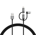 VARTA Speed Charge & Sync Kabel: 3in1 USB A auf Lightning/Micro/Type C Box