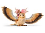 Schleich® Elfe auf Glitzer-Eule 70789