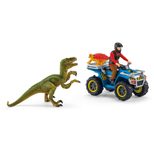 Schleich® Flucht auf Quad vor Velociraptor 41466