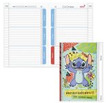ROTH Hausaufgabenheft für clevere Faule Disney Stitch liniert DIN A5 104 Blätter