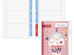 ROTH Hausaufgabenheft Bubble Tea für clevere Faule liniert DIN A5