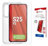DISPLEX Glas + Schutzhülle für Samsung Galaxy S25 FE