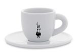 Bialetti Mokatasse Istituzionale inkl. Untertasse - Porzellan - weiß - 80ml