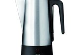 C3 Design Perkolator aus poliertem Edelstahl für  2 - 6 Tassen Kaffee - silber
