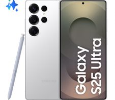 Samsung Galaxy S25 Ultra 5G 256GB, Titanium Whitesilver