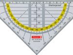 BRUNNEN Geometrie-Dreieck, transparent/gelb 16,0 cm