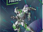 BRUNNEN Sammelmappe ROBOT HEROES DIN A4 dunkelblau, mint, 1 St.