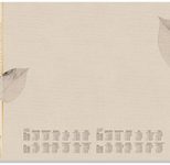 SIGEL Schreibtischunterlage Natural Leaves 2026/2027 creme Papier 59,5 x 41,0 cm, 30 Blatt