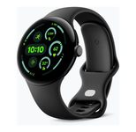 Google Pixel Watch 3 (WiFi) Sportarmband 45mm, Schwarz/Obsidian