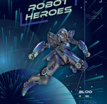 BRUNNEN Sammelmappe ROBOT HEROES DIN A3 dunkelblau, mint, 1 St.
