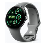 Google Pixel Watch 3 (WiFi) Sportarmband 45mm, Grau/Grau