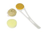 RUSSKA Massagebürsten-Set Kunststoff weiß