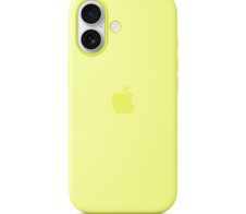 Apple Silikon Case iPhone 17 mit MagSafe (Neongelb)