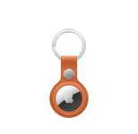 Apple AirTag Schlüsselanhänger aus Feingewebe (fuchsrot)