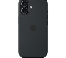 Apple Silikon Case iPhone 17 mit MagSafe (Schwarz)