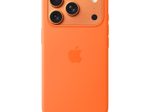 Apple Silikon Case iPhone 17 Pro mit MagSafe (Orange)