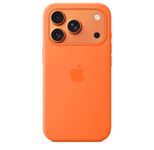 Apple Silikon Case iPhone 17 Pro mit MagSafe (Orange)