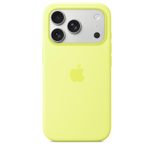 Apple Silikon Case iPhone 17 Pro mit MagSafe (Neongelb)