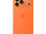 Apple Silikon Case iPhone 17 Pro Max mit MagSafe (Orange)