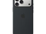 Apple Silikon Case iPhone 17 Pro Max mit MagSafe (Schwarz)