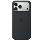 Apple Silikon Case iPhone 17 Pro Max mit MagSafe (Schwarz)