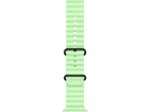 Apple Watch Ocean Band 49mm Titan Schwarz (Neongrün)