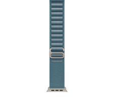 Apple Watch Alpine Loop 49mm Hellblau - Medium - Titan Natur