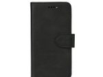 eSTUFF iPhone 17 WALES Leder-Klapphülle - Schwarz (Bulk)