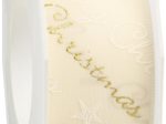 PRÄSENT Geschenkband matt creme 40,0 mm x 20,0 m