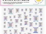 folia Schmucksteine SQUARE IRIDESCENT transparent