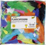 folia Federn mehrfarbig Flauschfedern MIX BUNT 100 g, 1 Pack
