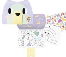 folia RAINBOW mit Sticker Malbuch