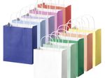 folia Papiertüten BASIC M je 2x blau, hellblau, flieder, rosa, rot, apricot, gelb, weiß, grün, mint 18,0 x 21,0 cm, 20 St.