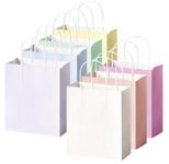 folia Papiertüten PASTELL M helllila, hellblau, hellgelb, mint, apricot, creme, pink 18,0 x 21,0 cm, 7 St.