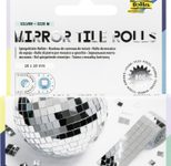 folia Mosaiksteine MIRROR TILE ROLLS M silber