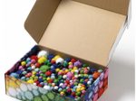 folia Pompons farbsortiert Jumbo Glitter Ø 1,5 - 4,0 cm, 730 St.
