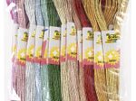 folia Garn METALLIC zum Sticken, 1 mm x  8 m, mehrfarbig