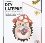 folia Laternen Bastelset HEDGEHOG braun