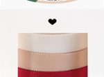 folia Geschenkband CLASSIC, 10 mm x  4 m, rot, champagner, rosa, dunkelblau, dunkelgrün