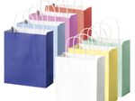 folia Papier-Tragetaschen BASIC M blau, hellblau, rosa, rot, gelb, weiß, mint 18,0 x 21,0 cm, 7 St.