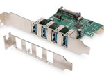 Digitus 4-Port USB 3.0 PCI Express-Karte